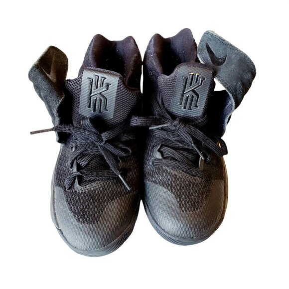 NIKE KYRIE 2 “TOUCH FACTOR” BASKETBALL BLACK SNEAKERS. SIZE 4.5 - Picture 4 of 12